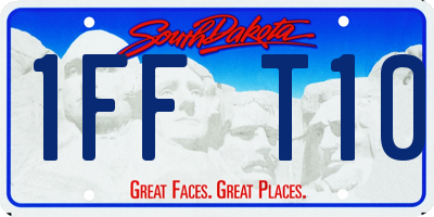 SD license plate 1FFT10