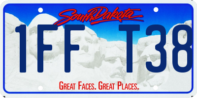 SD license plate 1FFT38