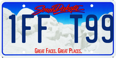 SD license plate 1FFT99