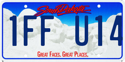 SD license plate 1FFU14