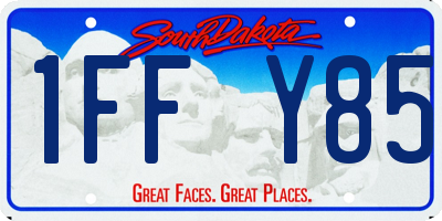 SD license plate 1FFY85