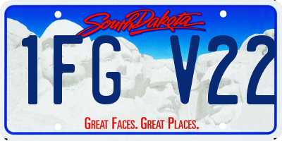SD license plate 1FGV22