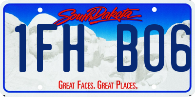 SD license plate 1FHB06