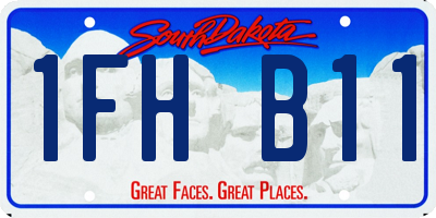 SD license plate 1FHB11