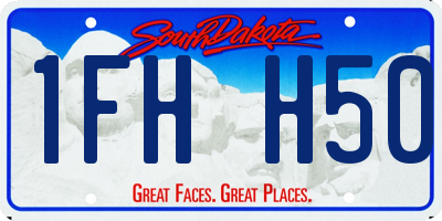 SD license plate 1FHH50
