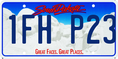 SD license plate 1FHP23