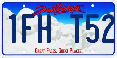 SD license plate 1FHT52