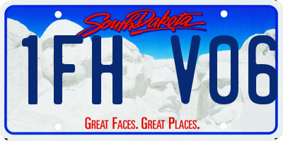 SD license plate 1FHV06