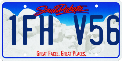 SD license plate 1FHV56