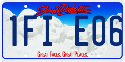 SD license plate 1FIE06