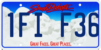 SD license plate 1FIF36