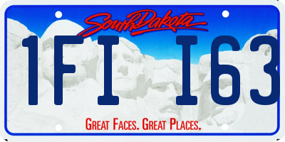 SD license plate 1FII63