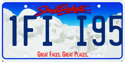 SD license plate 1FII95