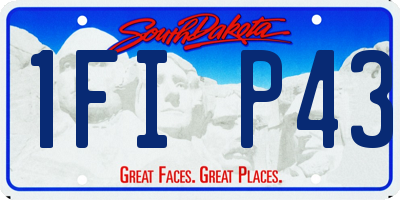SD license plate 1FIP43