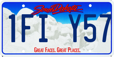 SD license plate 1FIY57