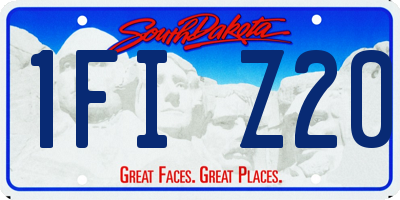 SD license plate 1FIZ20