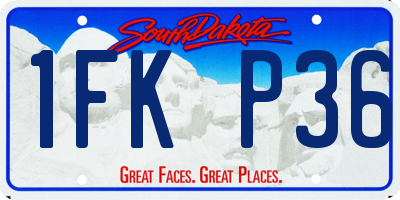 SD license plate 1FKP36