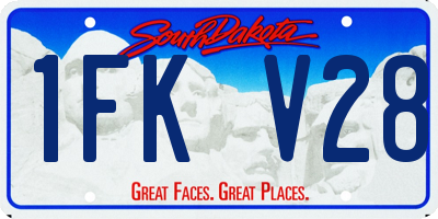SD license plate 1FKV28