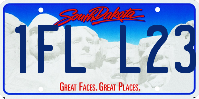 SD license plate 1FLL23