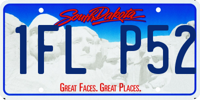SD license plate 1FLP52