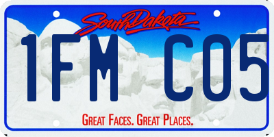 SD license plate 1FMC05