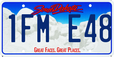 SD license plate 1FME48