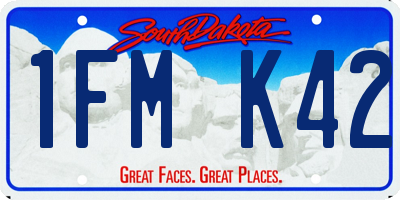 SD license plate 1FMK42