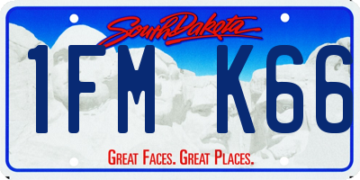 SD license plate 1FMK66