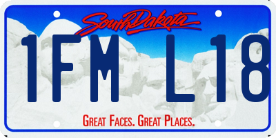 SD license plate 1FML18