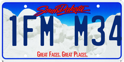 SD license plate 1FMM34