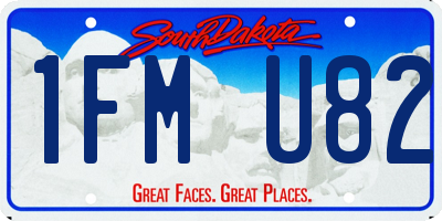 SD license plate 1FMU82