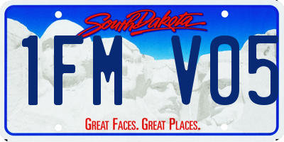 SD license plate 1FMV05