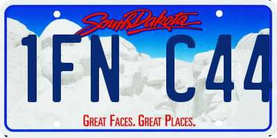 SD license plate 1FNC44