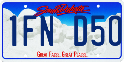 SD license plate 1FND50