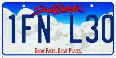 SD license plate 1FNL30