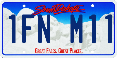 SD license plate 1FNM11