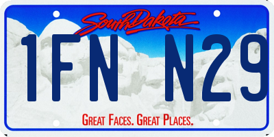 SD license plate 1FNN29