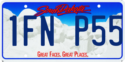 SD license plate 1FNP55