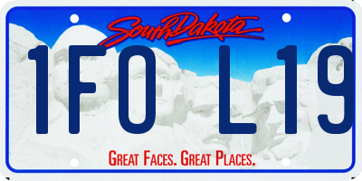 SD license plate 1FOL19