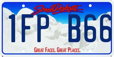 SD license plate 1FPB66