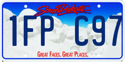 SD license plate 1FPC97