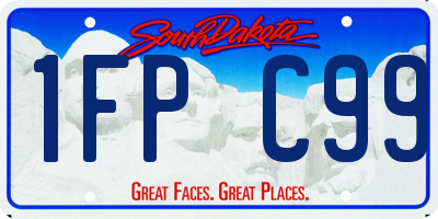 SD license plate 1FPC99