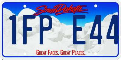 SD license plate 1FPE44
