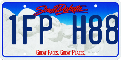 SD license plate 1FPH88