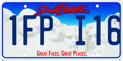 SD license plate 1FPI16