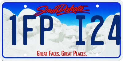 SD license plate 1FPI24