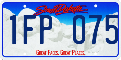 SD license plate 1FPO75
