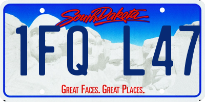 SD license plate 1FQL47