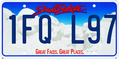 SD license plate 1FQL97