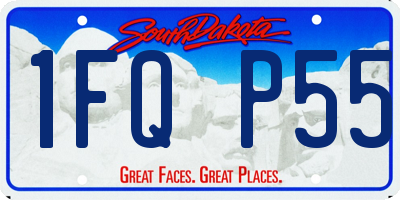 SD license plate 1FQP55